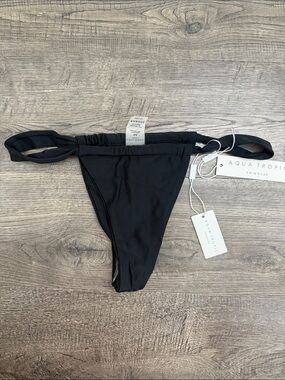 Black Side-Tie Bikini Bottom